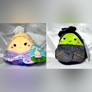 Squishmallows Wicked For Good Glinda and Elphaba 8" Collectible Plush Set Witch